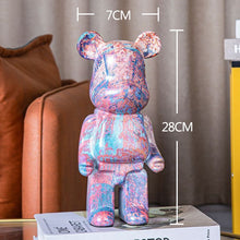 Lade das Bild in den Galerie-Viewer, Bearbrick 400% 28cm Statue Desk ornament Home Decoration Living Room Figurines Surfing Hajime Sorayama Series 4