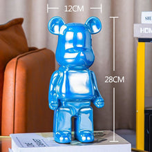Lade das Bild in den Galerie-Viewer, Bearbrick 400% 28cm Statue Desk ornament Home Decoration Living Room Figurines Surfing Hajime Sorayama Series 4