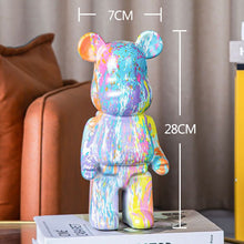Lade das Bild in den Galerie-Viewer, Bearbrick 400% 28cm Statue Desk ornament Home Decoration Living Room Figurines Surfing Hajime Sorayama Series 4
