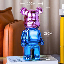 Lade das Bild in den Galerie-Viewer, Bearbrick 400% 28cm Statue Desk ornament Home Decoration Living Room Figurines Surfing Hajime Sorayama Series 4