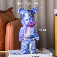 Lade das Bild in den Galerie-Viewer, Bearbrick 400% 28cm Statue Desk ornament Home Decoration Living Room Figurines Surfing Hajime Sorayama Series 4