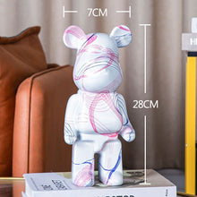 Lade das Bild in den Galerie-Viewer, Bearbrick 400% 28cm Statue Desk ornament Home Decoration Living Room Figurines Surfing Hajime Sorayama Series 4