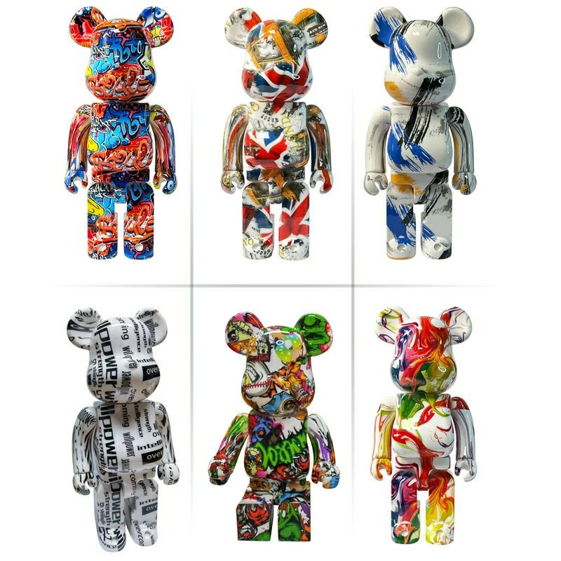 Bearbrick-Figurines de décoration, cadeau de vacances, 28cm, 400% -  AliExpress