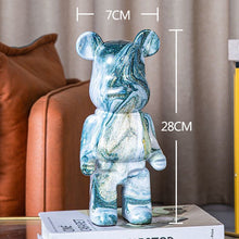 Lade das Bild in den Galerie-Viewer, Bearbrick 400% 28cm Statue Desk ornament Home Decoration Living Room Figurines Surfing Hajime Sorayama Series 4
