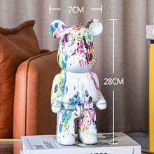 Lade das Bild in den Galerie-Viewer, Bearbrick 400% 28cm Statue Desk ornament Home Decoration Living Room Figurines Surfing Hajime Sorayama Series 4