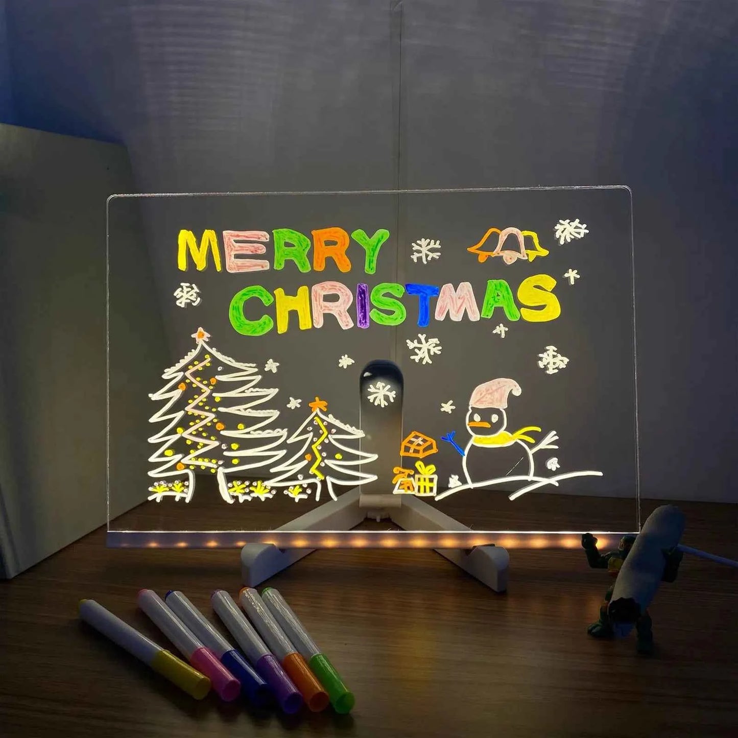 Luminous Erasable Drawing Board – LED Drawing Pad with USB Glowing Light