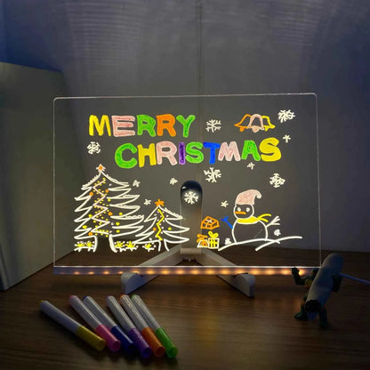 Luminous Erasable Drawing Board – LED Drawing Pad with USB Glowing Light