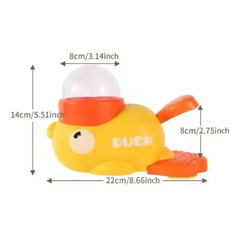 Little Yellow Duck Automatic Pet Feeder – Interactive Food Dispensing Toy & Training Device for Cats & Dogs