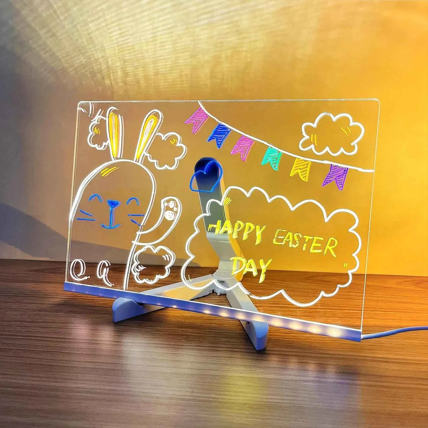 Luminous Erasable Drawing Board – LED Drawing Pad with USB Glowing Light