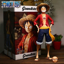 Cargar imagen en el visor de la galería, One Piece Figure Ros Luffy Monkey D Luffy Classic Smiley Collectible Figurine Box Set 27CM Big Size

